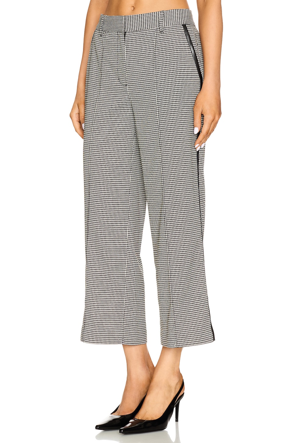 SIMKHAI Miki Cropped Button Hem Pant