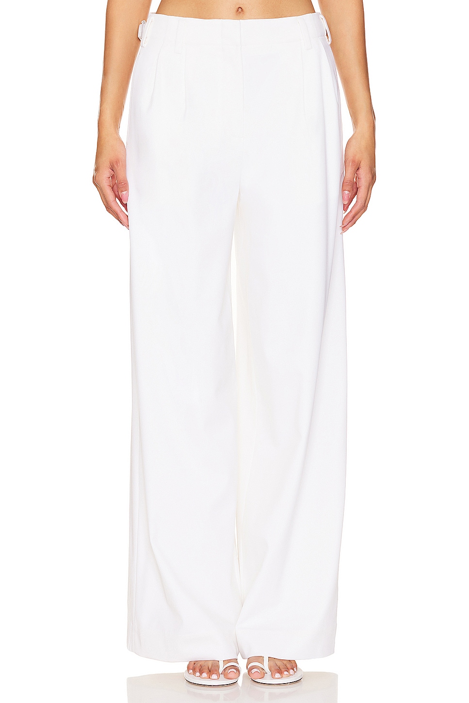 SIMKHAI Leroy Pleated Wide Leg Pant