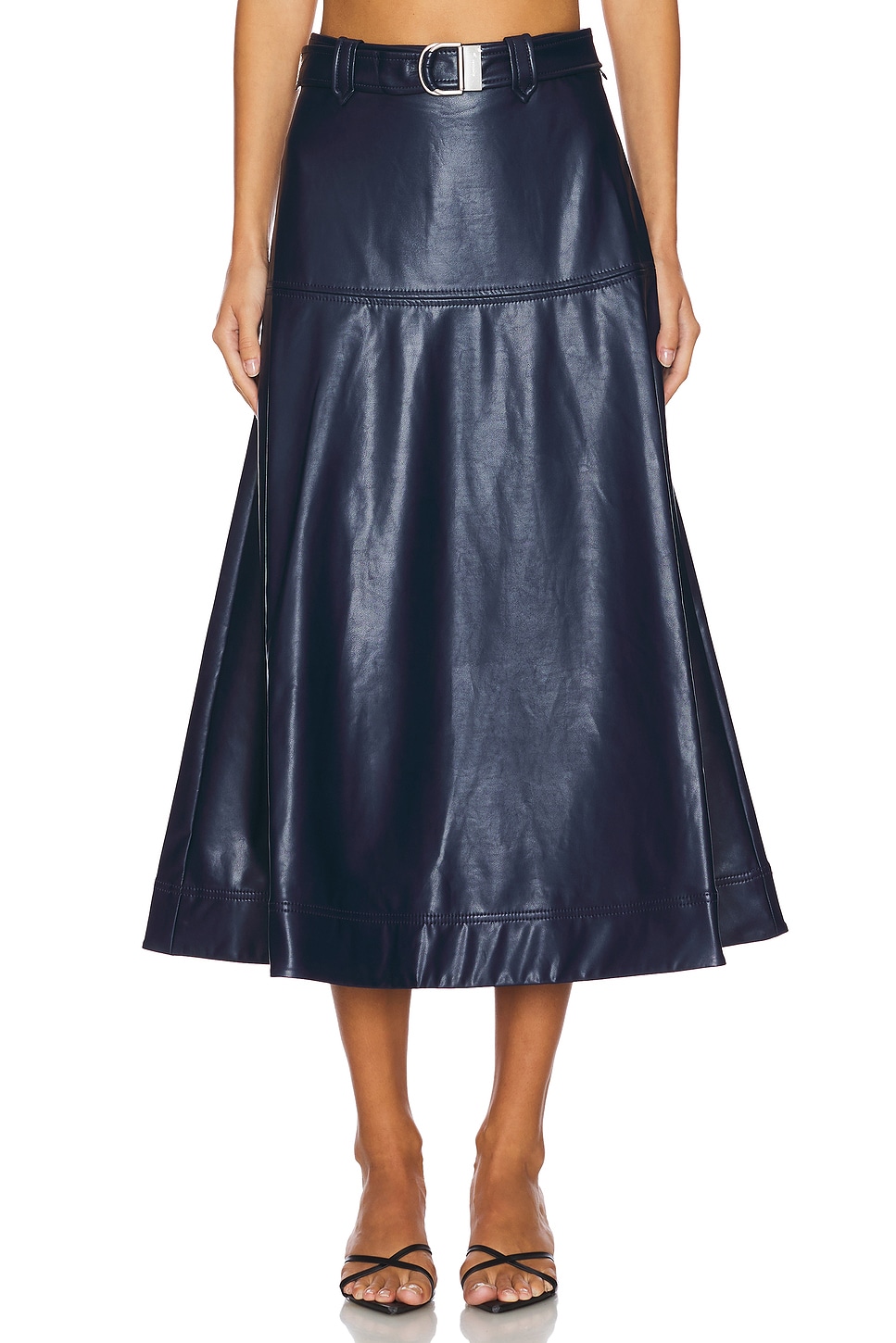 SIMKHAI Mayson Belted Skirt