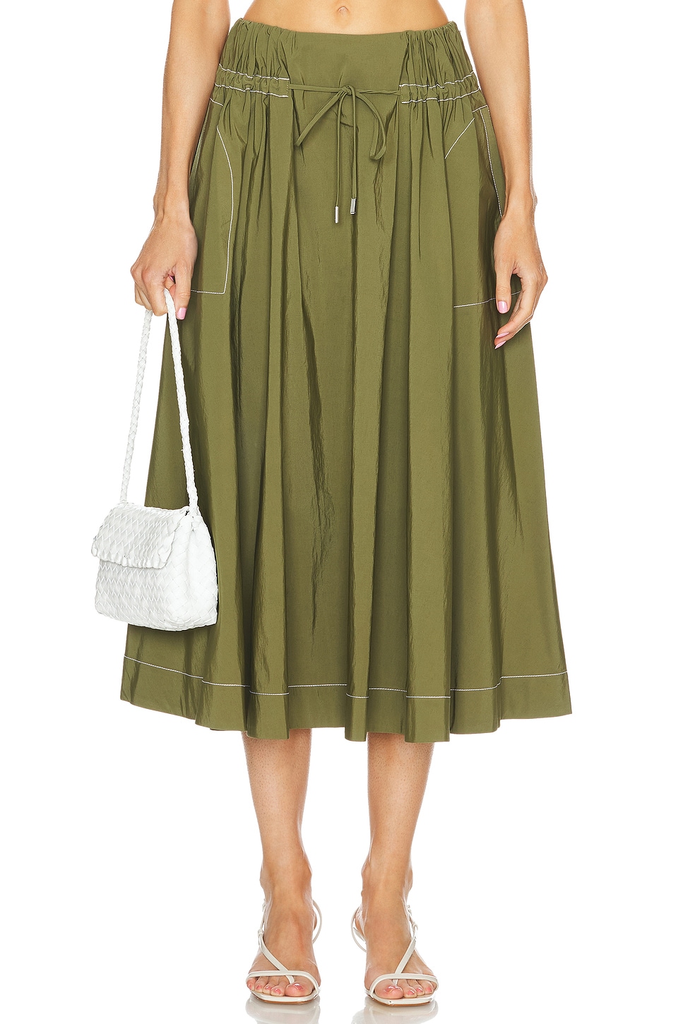 SIMKHAI Tona Midi Skirt