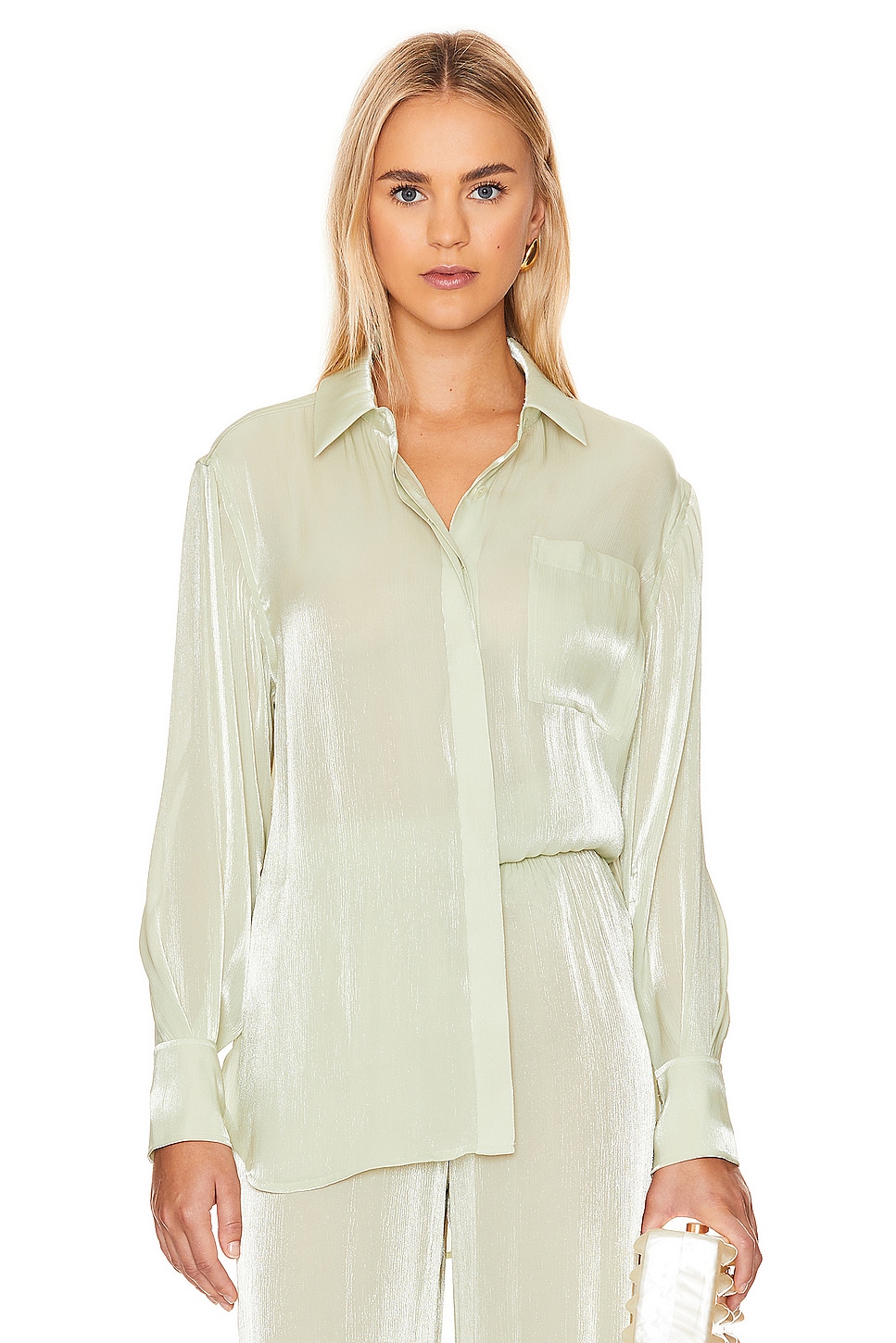 SIMKHAI Jolene Button Down Shirt