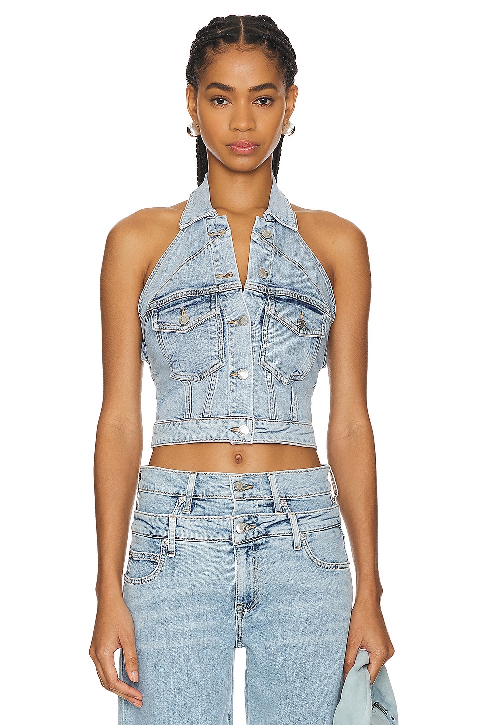 SIMKHAI Lincoln Halter Top