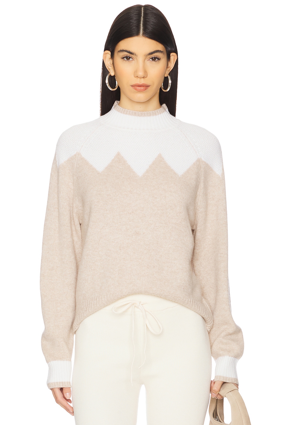 JUMPER 1234 Zig Zag Turtleneck