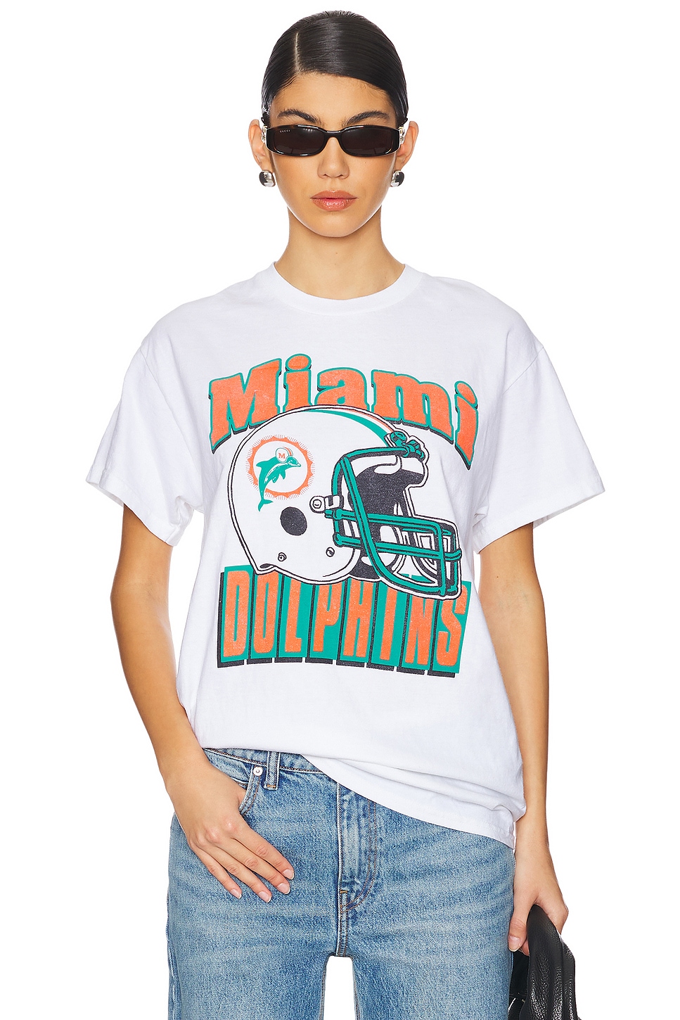 Junk Food Dolphins Throwback Helmut Tee