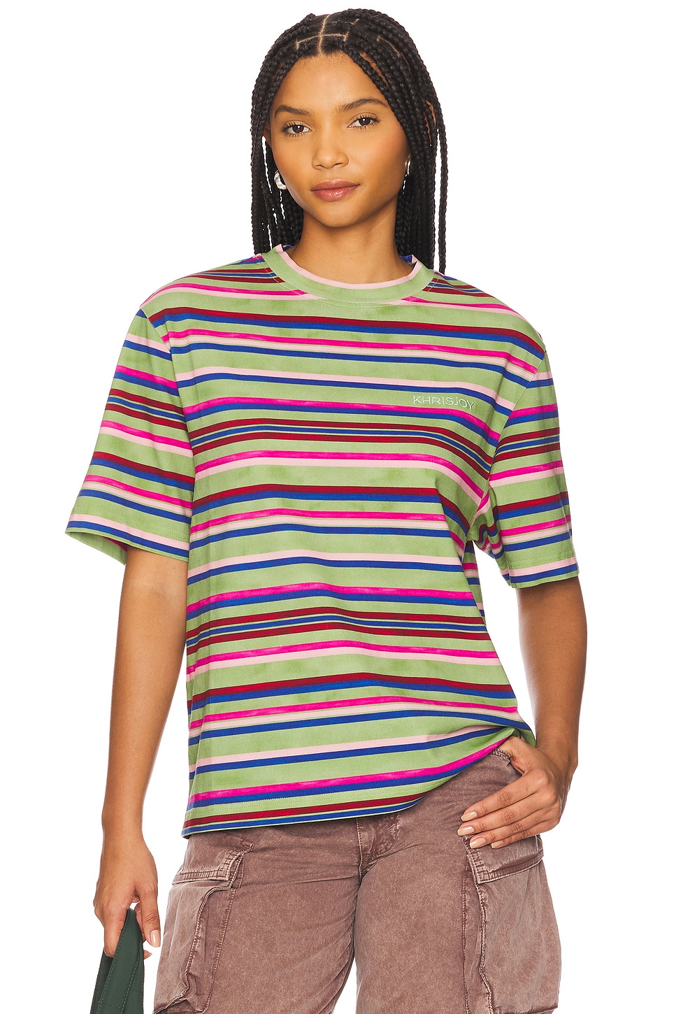 Khrisjoy Celeste Stripes Tee