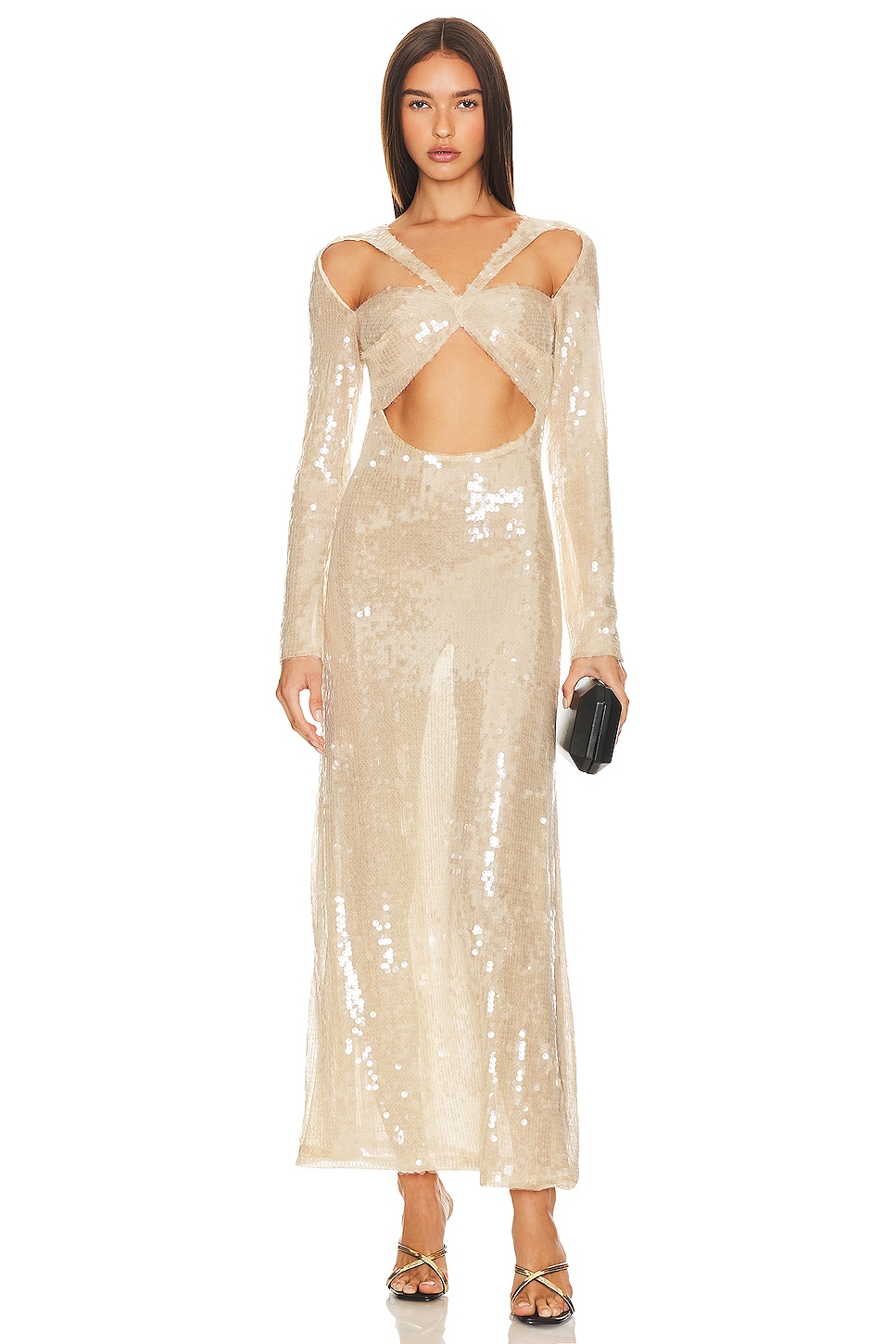 Kim Shui Pailette Cut Out Gown