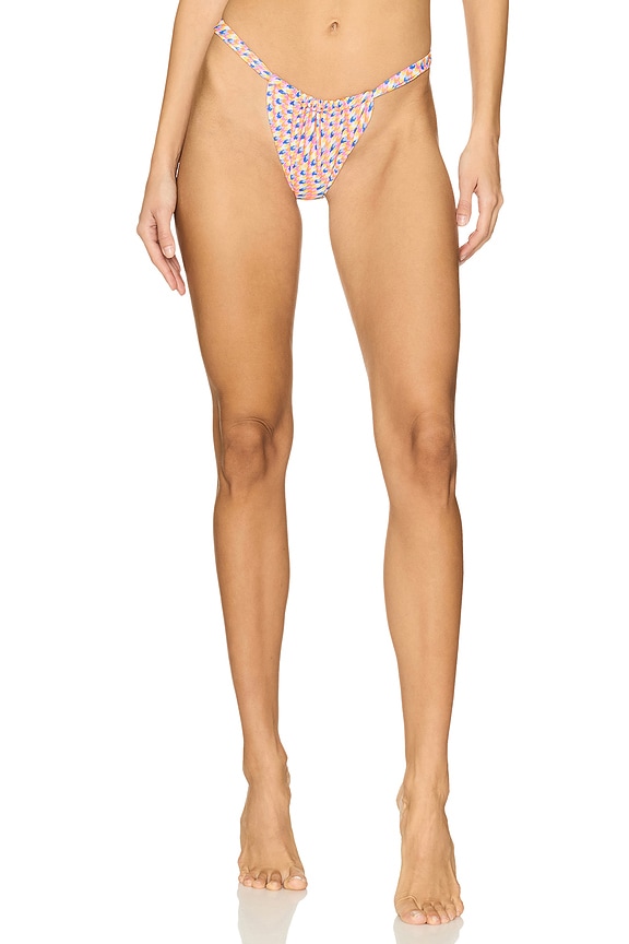 Kulani Kinis Ruched Thong Bikini Bottom