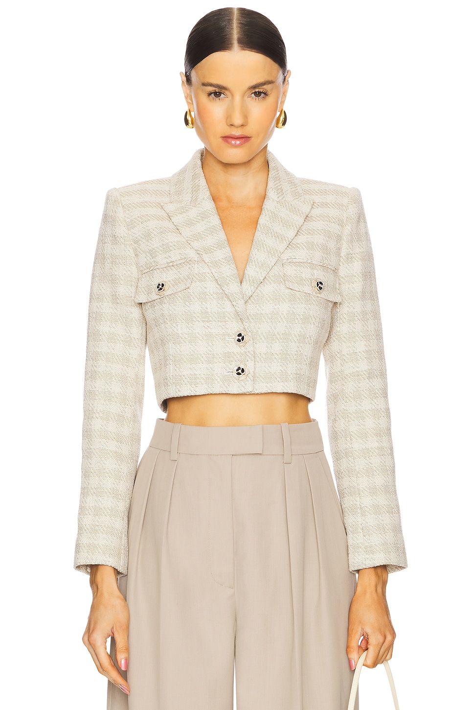 L'Academie Maura Cropped Jacket