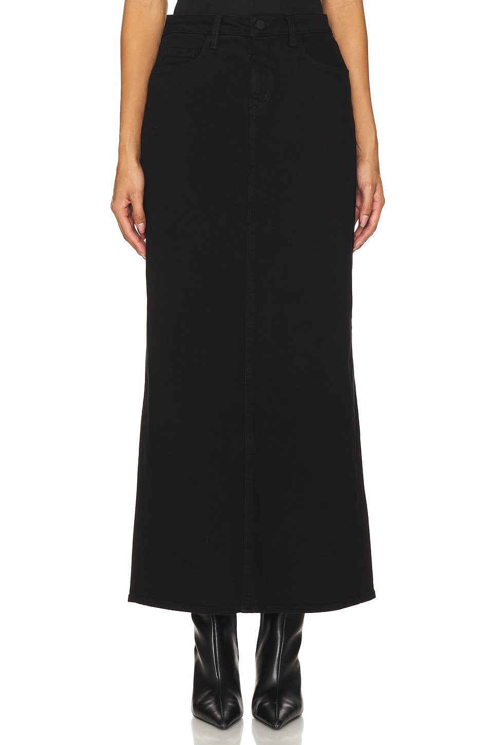 L'Academie Miriam Denim Maxi Skirt