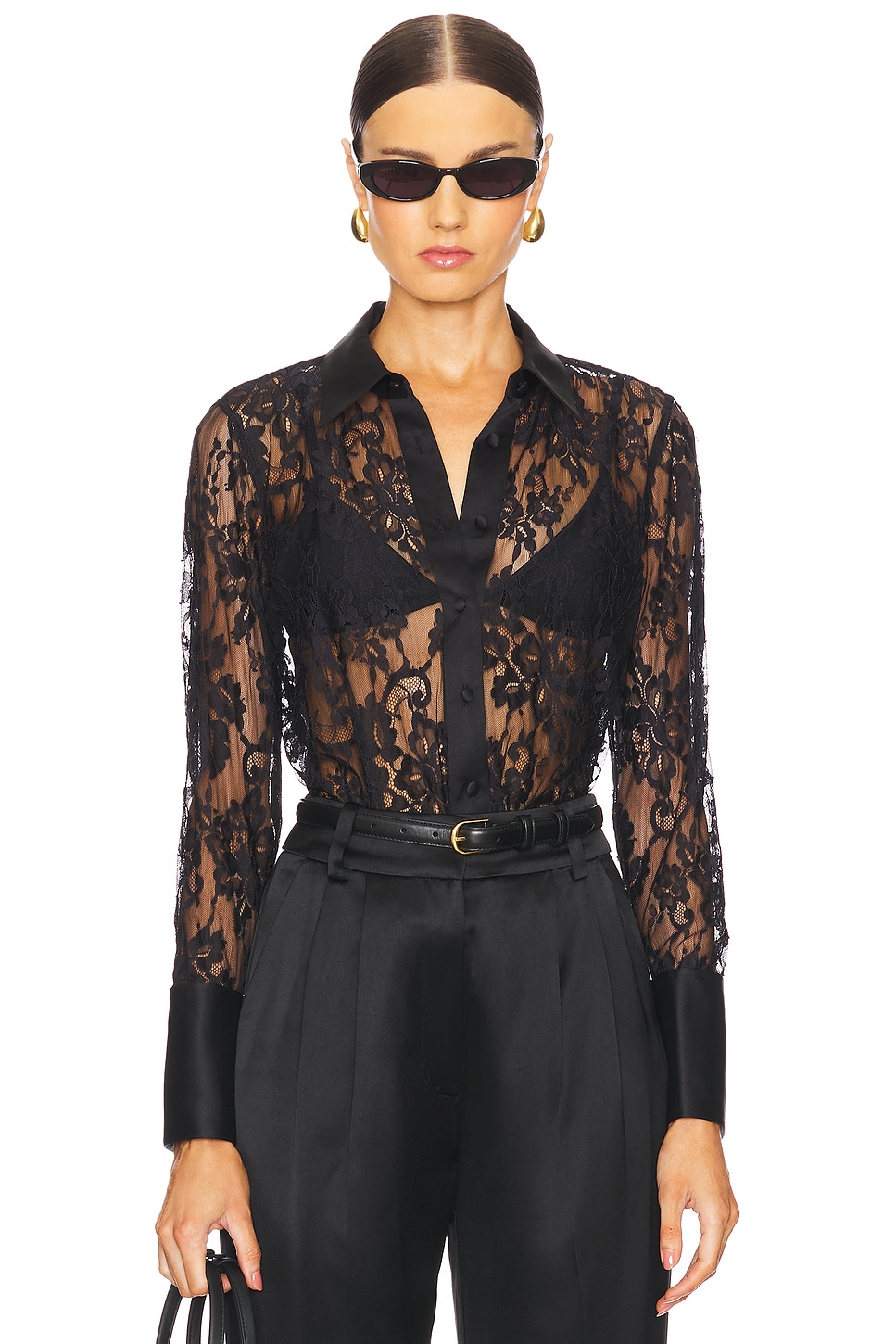 L'Academie Reims Lace Blouse