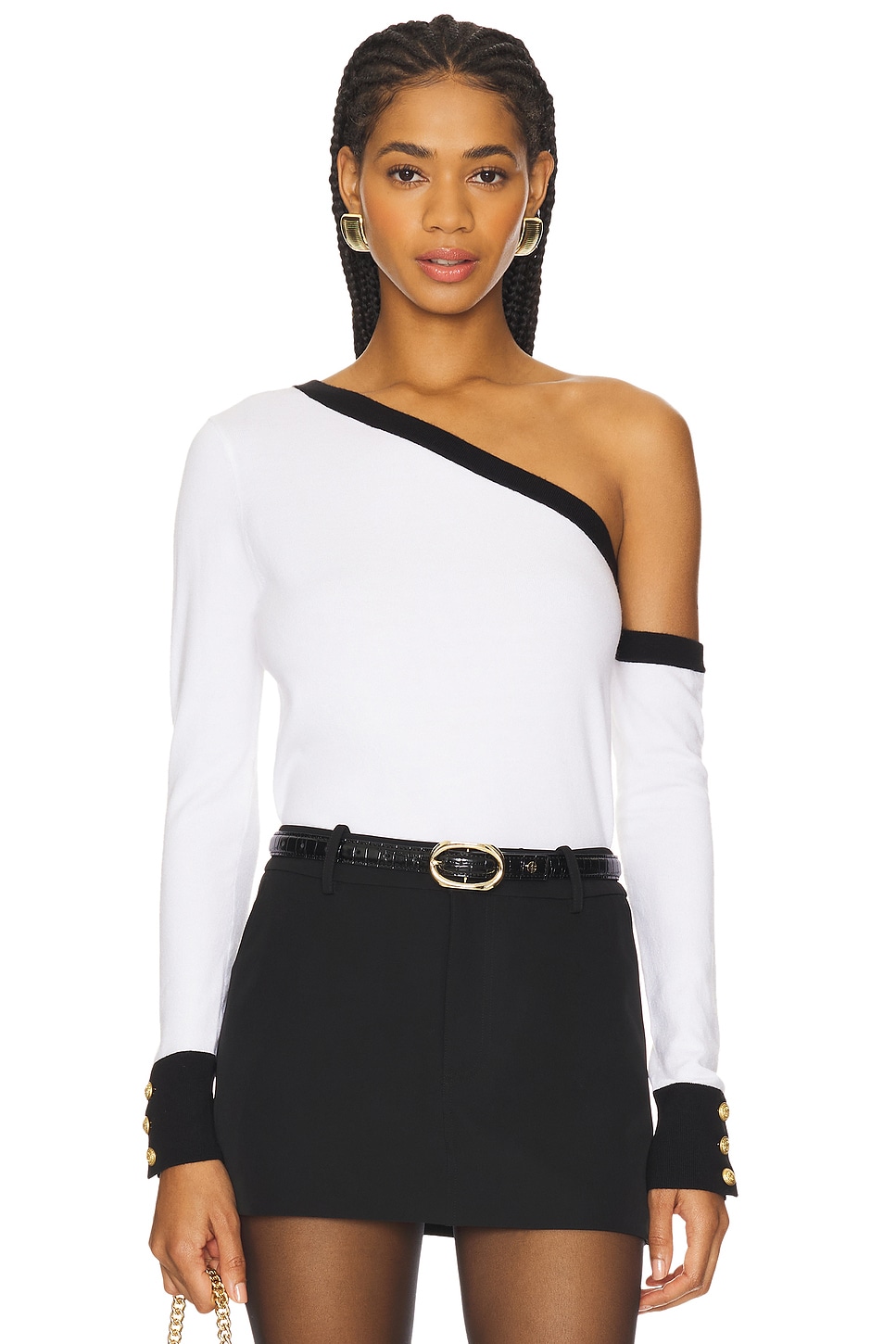 L'Academie Maeva Off Shoulder Pullover