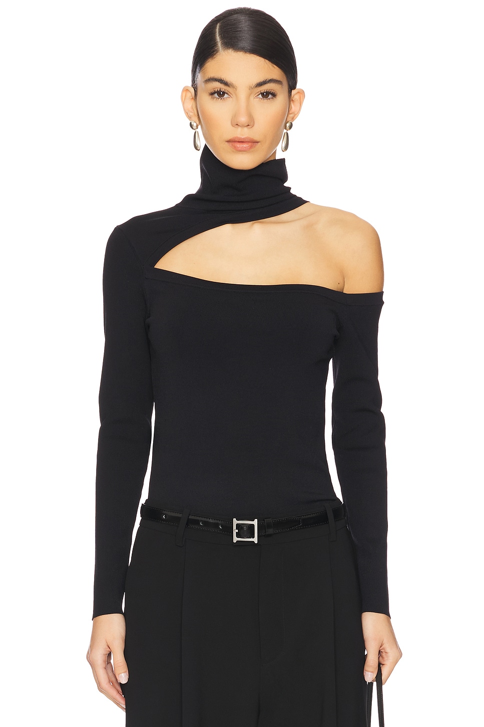 L'Academie Azia Cutout Knit Top