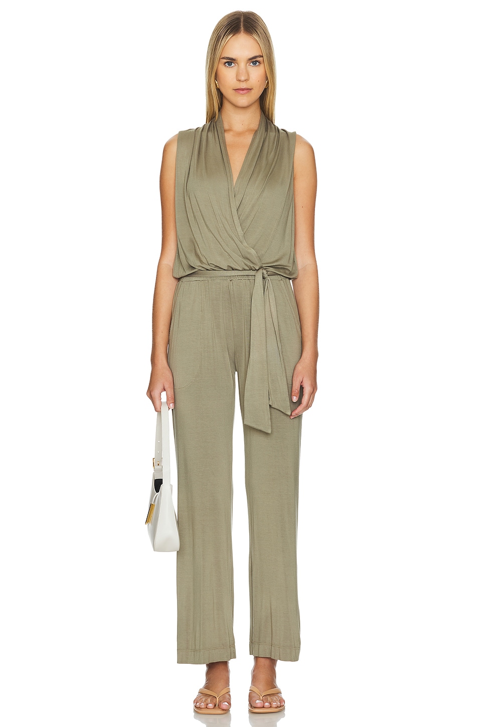 LA Made Haven Wrap Front Jumpsuit