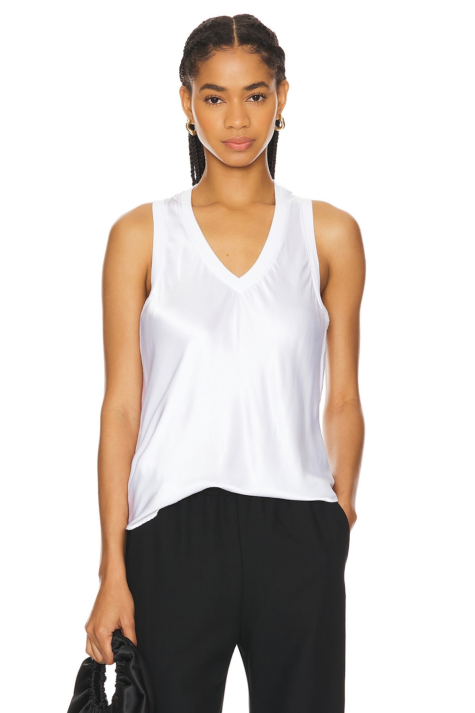 LA Made Bridget Silky Racer Tank