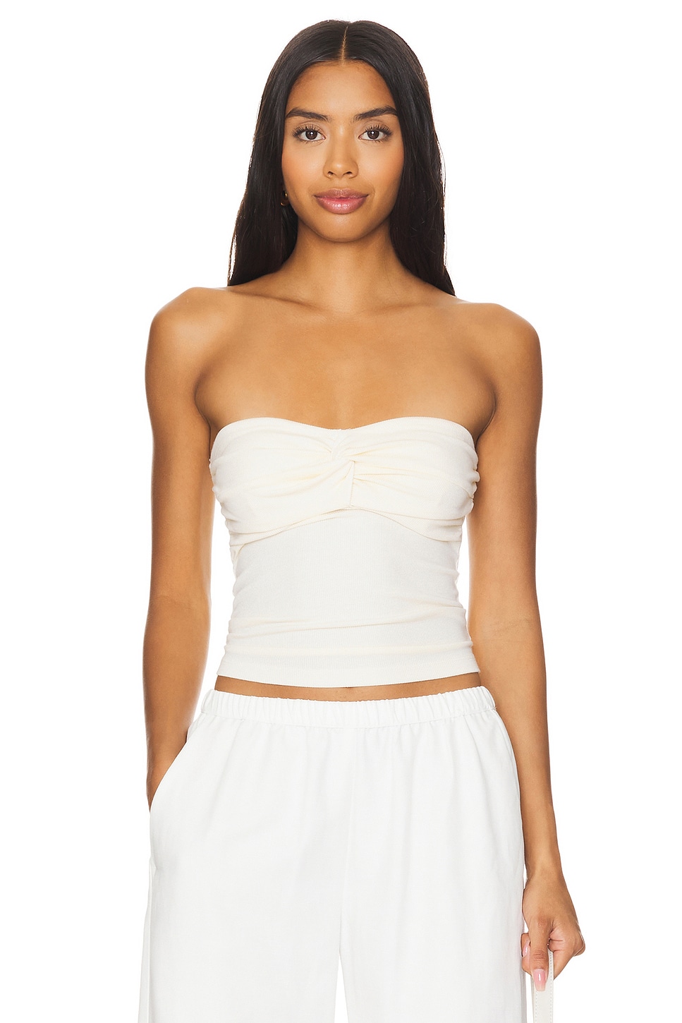 LA Made Rosy Strapless Crop Tank