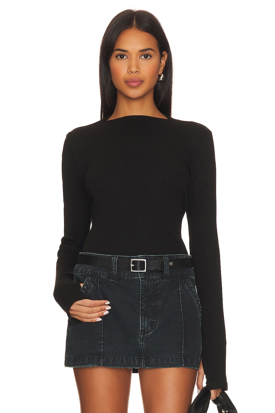 Lanston X REVOLVE Mock Neck Top With Thumbholes