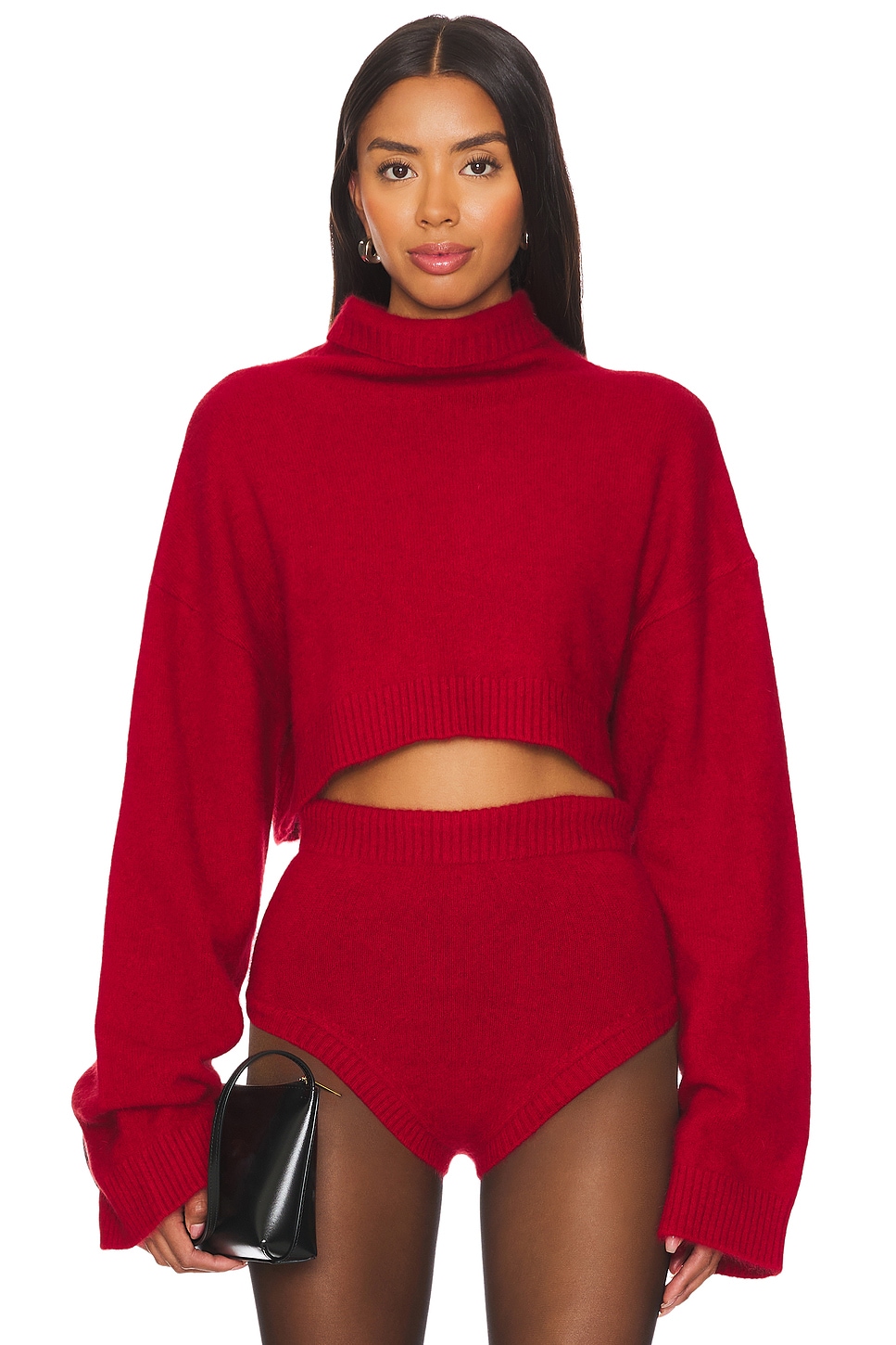 LaQuan Smith Cropped Sweater