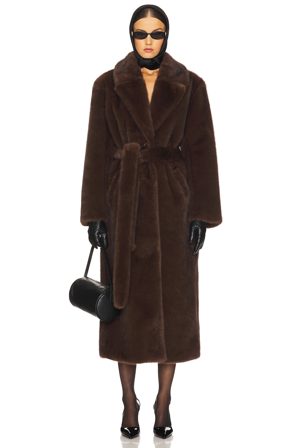 LAMARQUE Darelle Darelle Faux Fur Maxi Coat