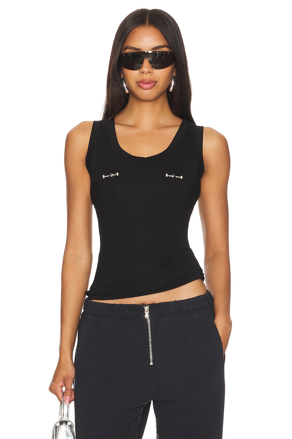 LADO BOKUCHAVA x REVOLVE Pierced Cropped Tank Top