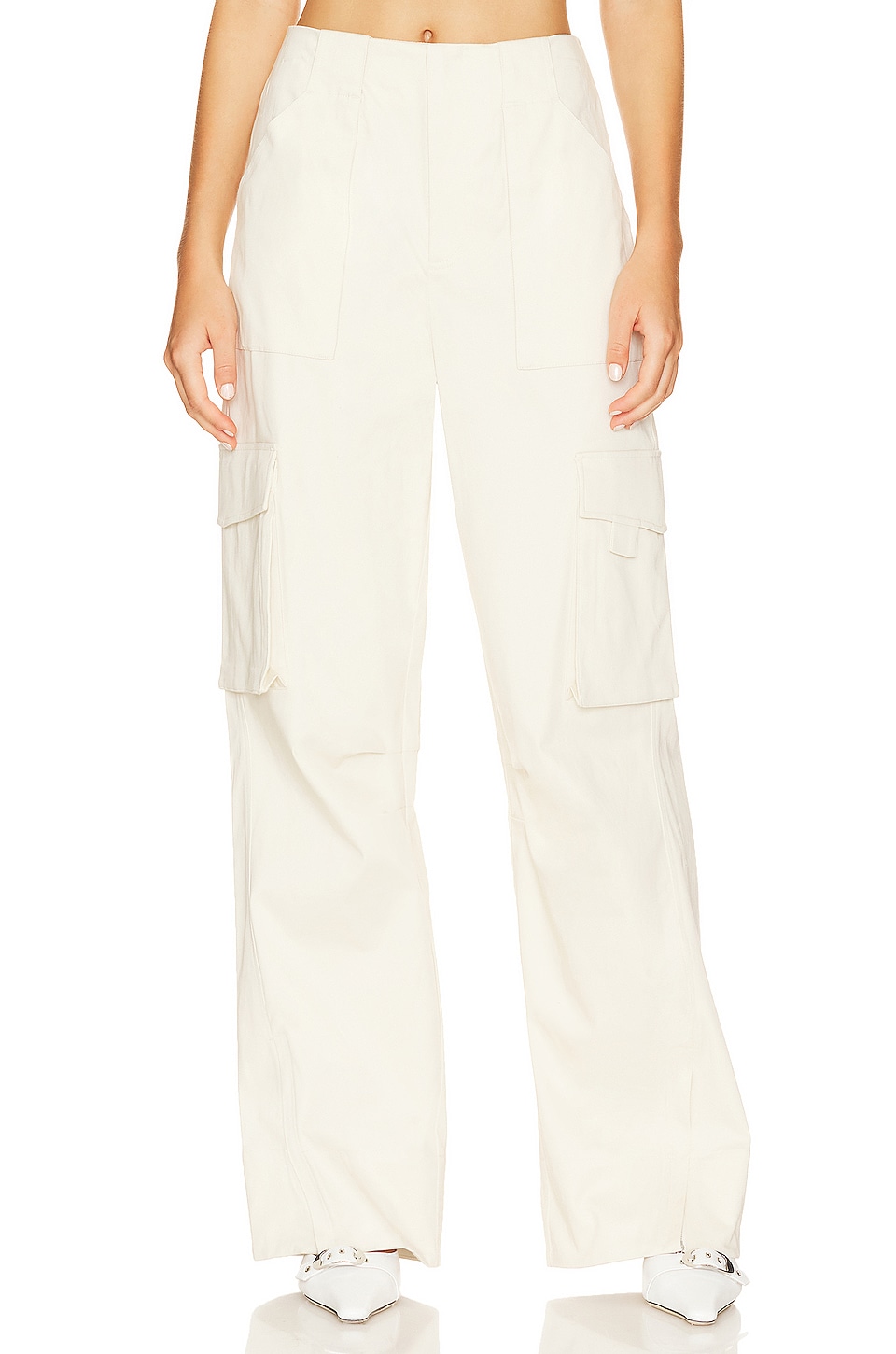 L'Academie Ashlen Stretch Cotton Cargo Pants