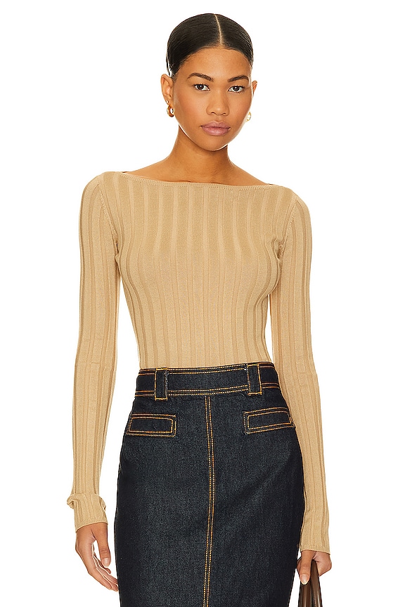 L'Academie x Marianna Kayce Long Sleeve Rib Top