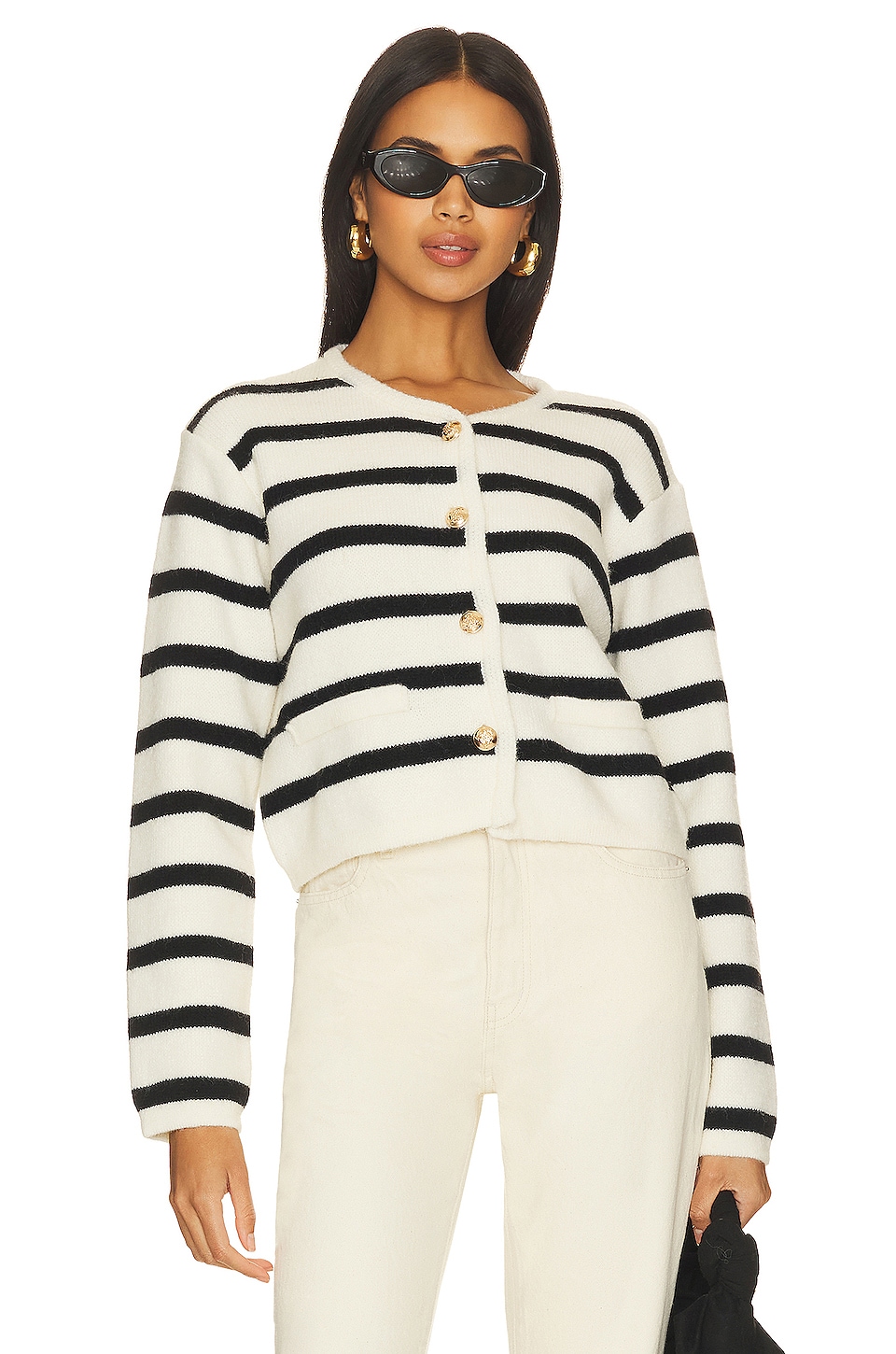 Line & Dot Benni Stripe Cardigan