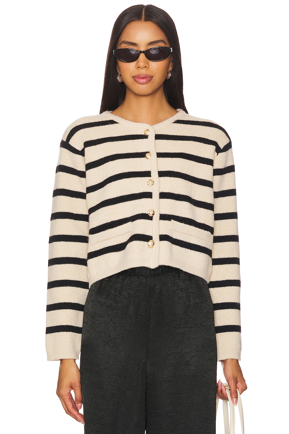 Line & Dot Benni Stripe Cardigan