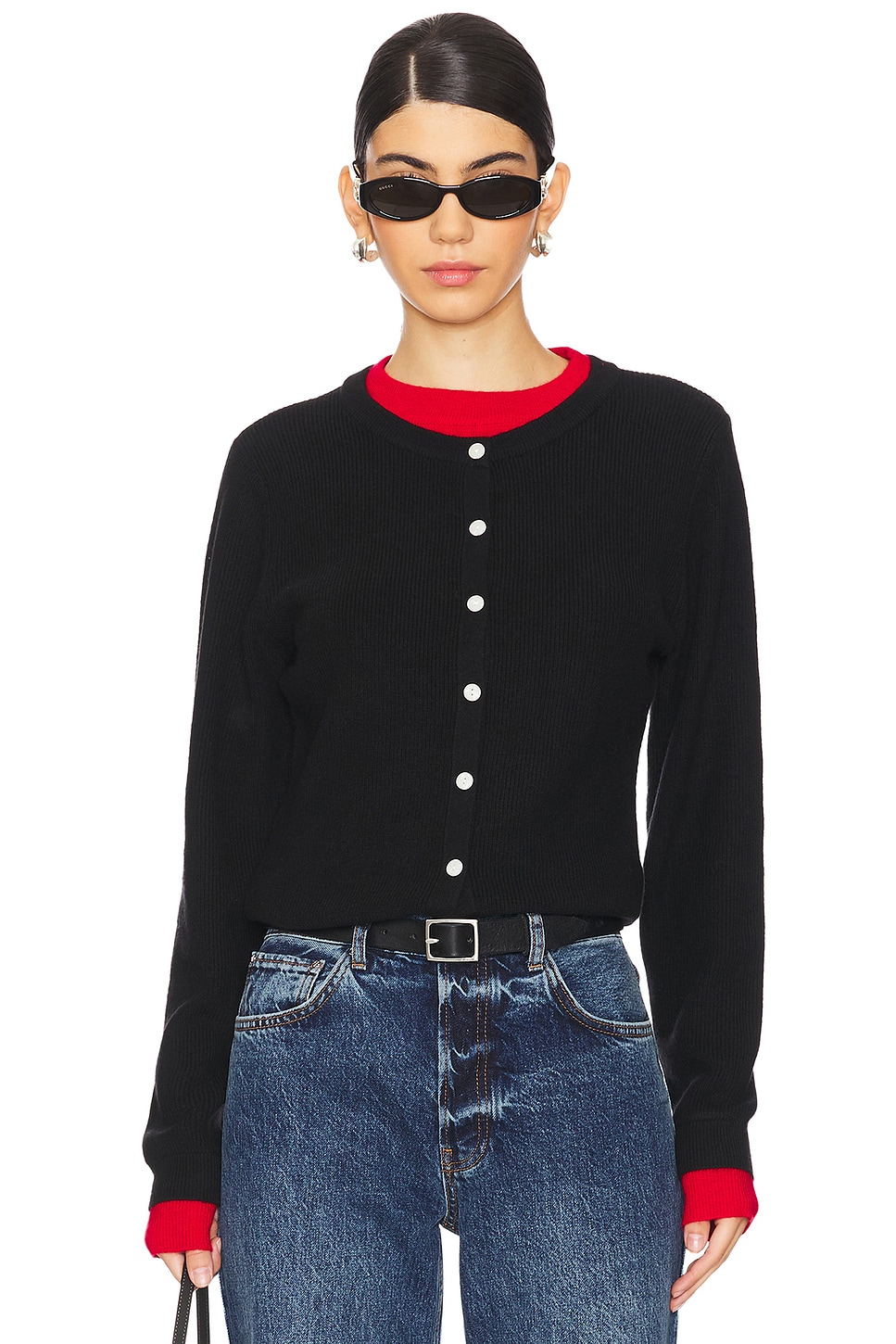 Line & Dot Hutch Double Layer Sweater