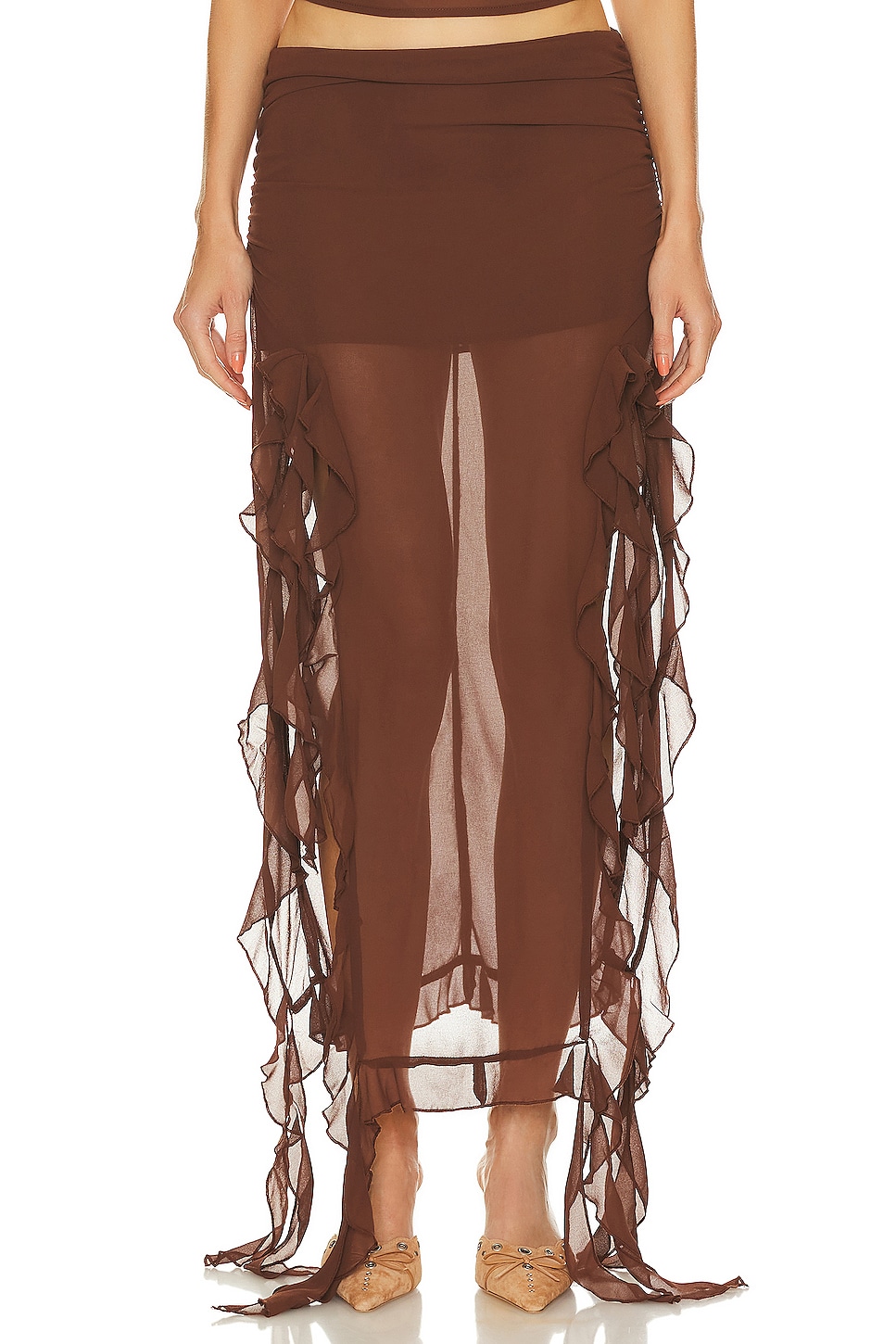 LIONESS Rendezvous Maxi Skirt