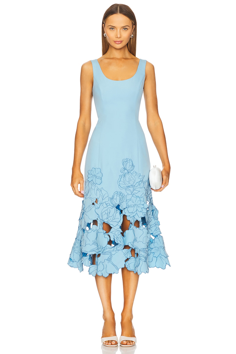 LEO LIN Emily Applique Midi Dress