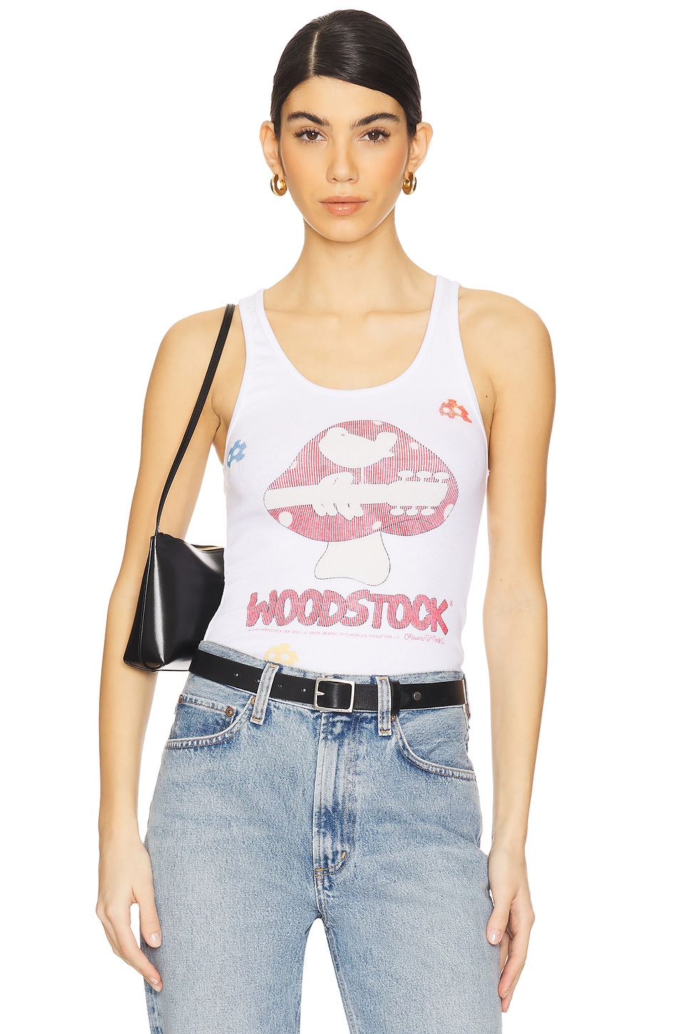 Lauren Moshi Esmerelda Woodstock Shrooms Tank Top