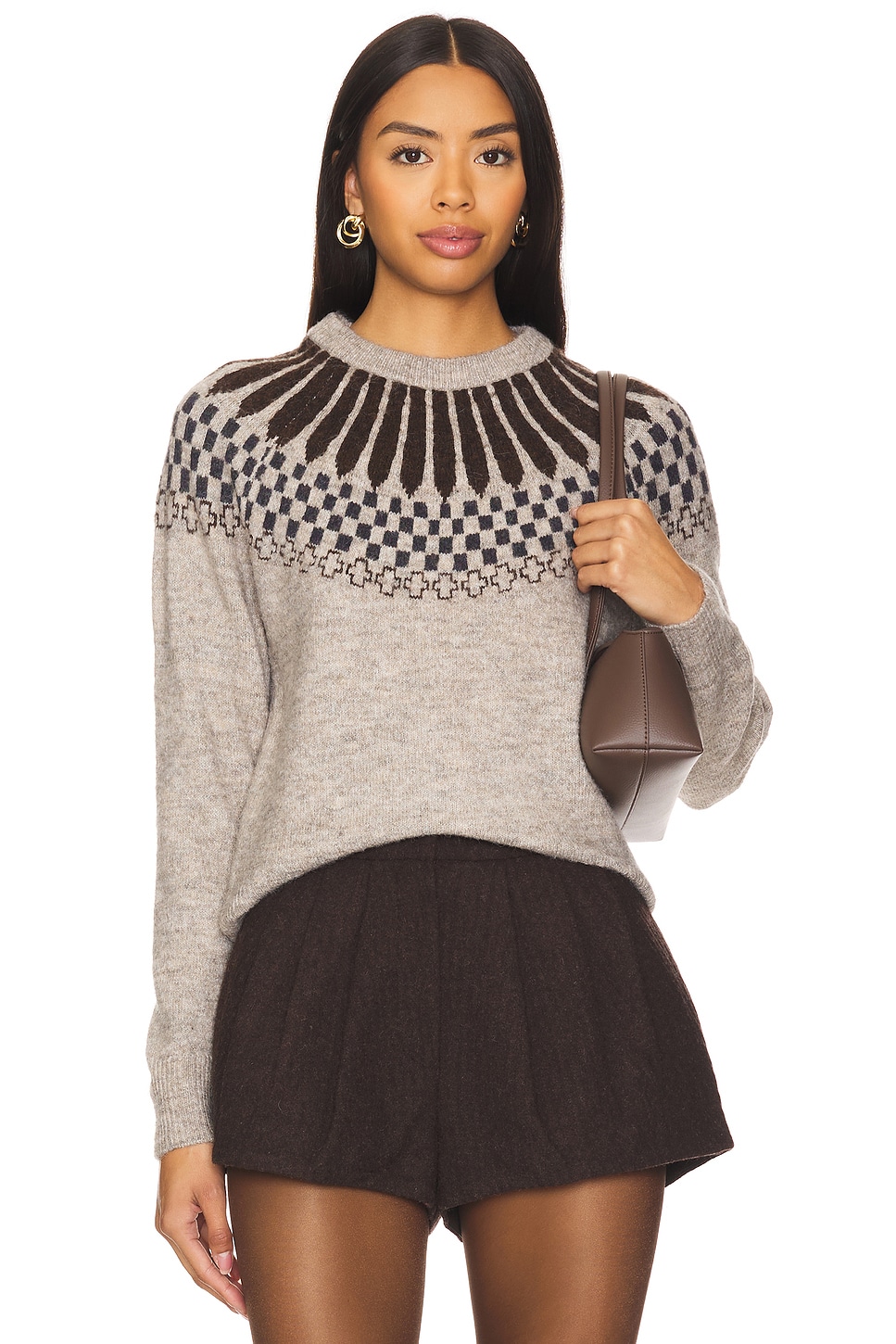 LNA Sibyl Fair Isle Sweater