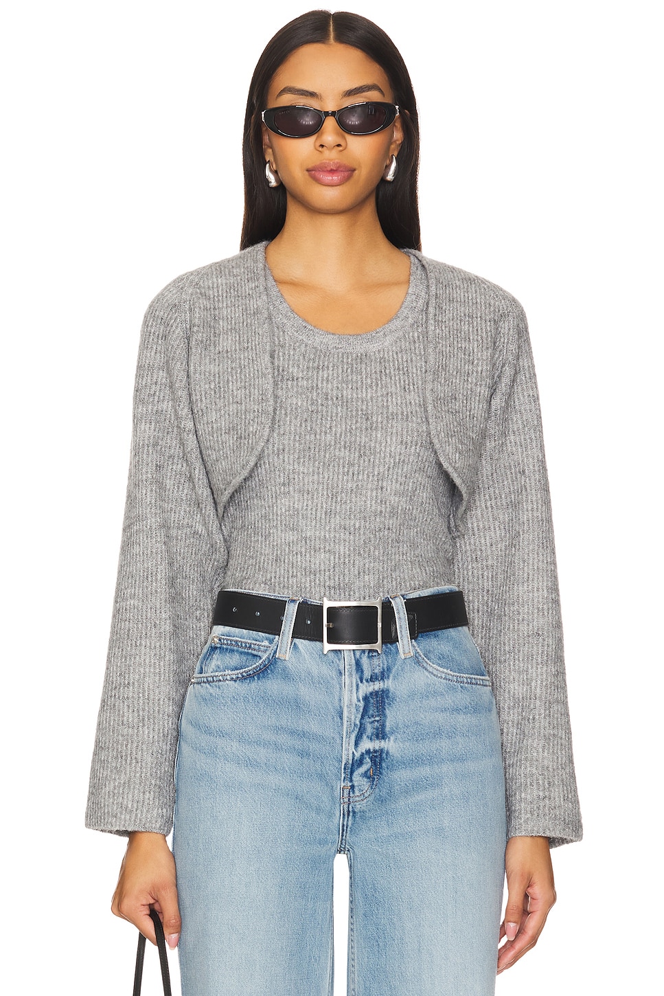 LNA Ean Shrug Sweater Set