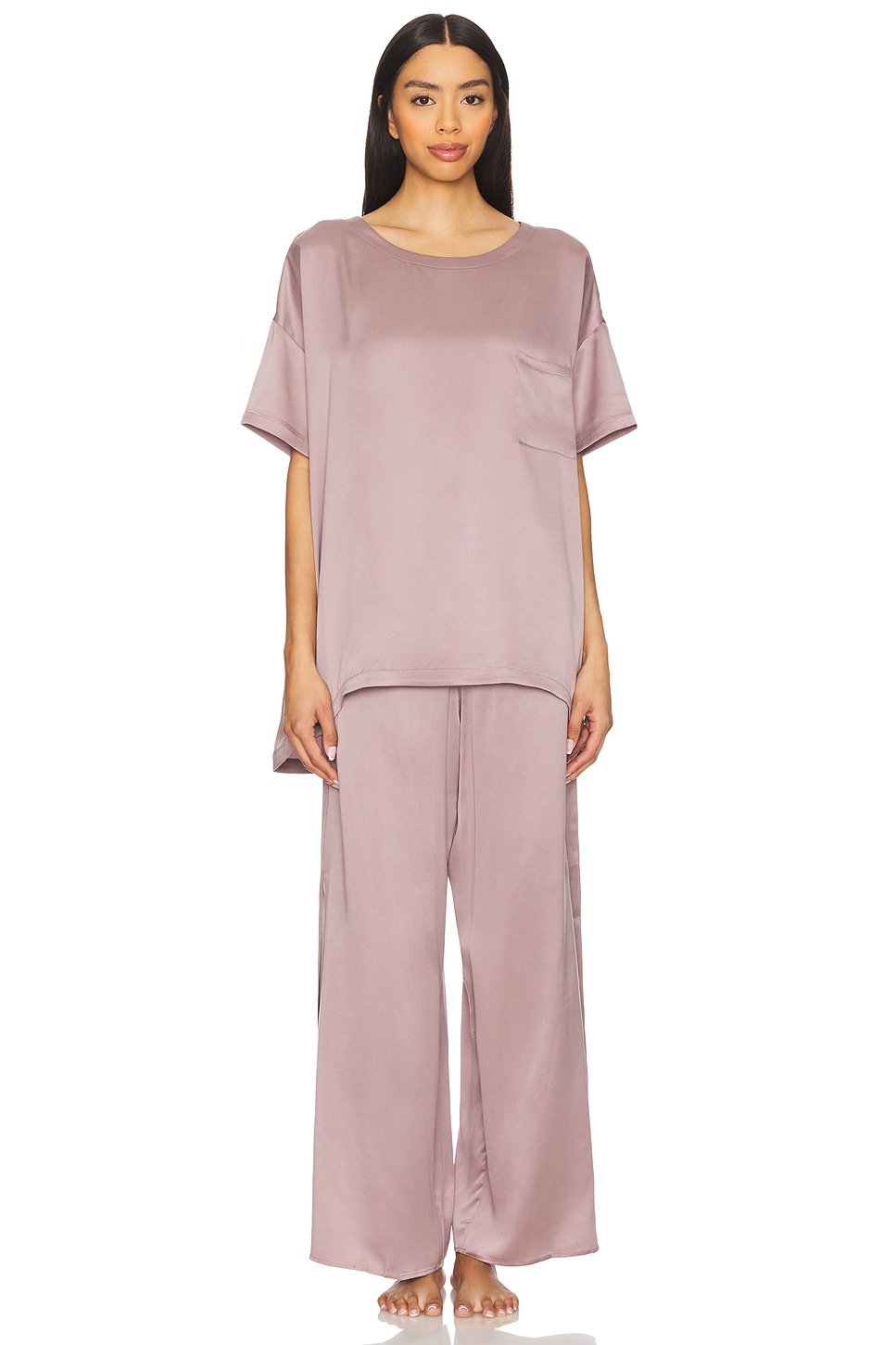 LUNYA Washable Silk Tee Pant Set