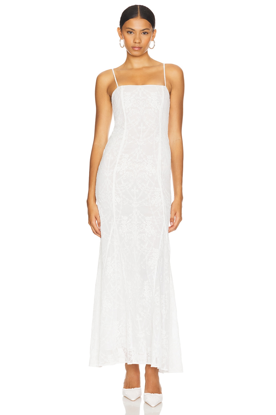 LOBA Caesarea Embroidered Maxi Dress