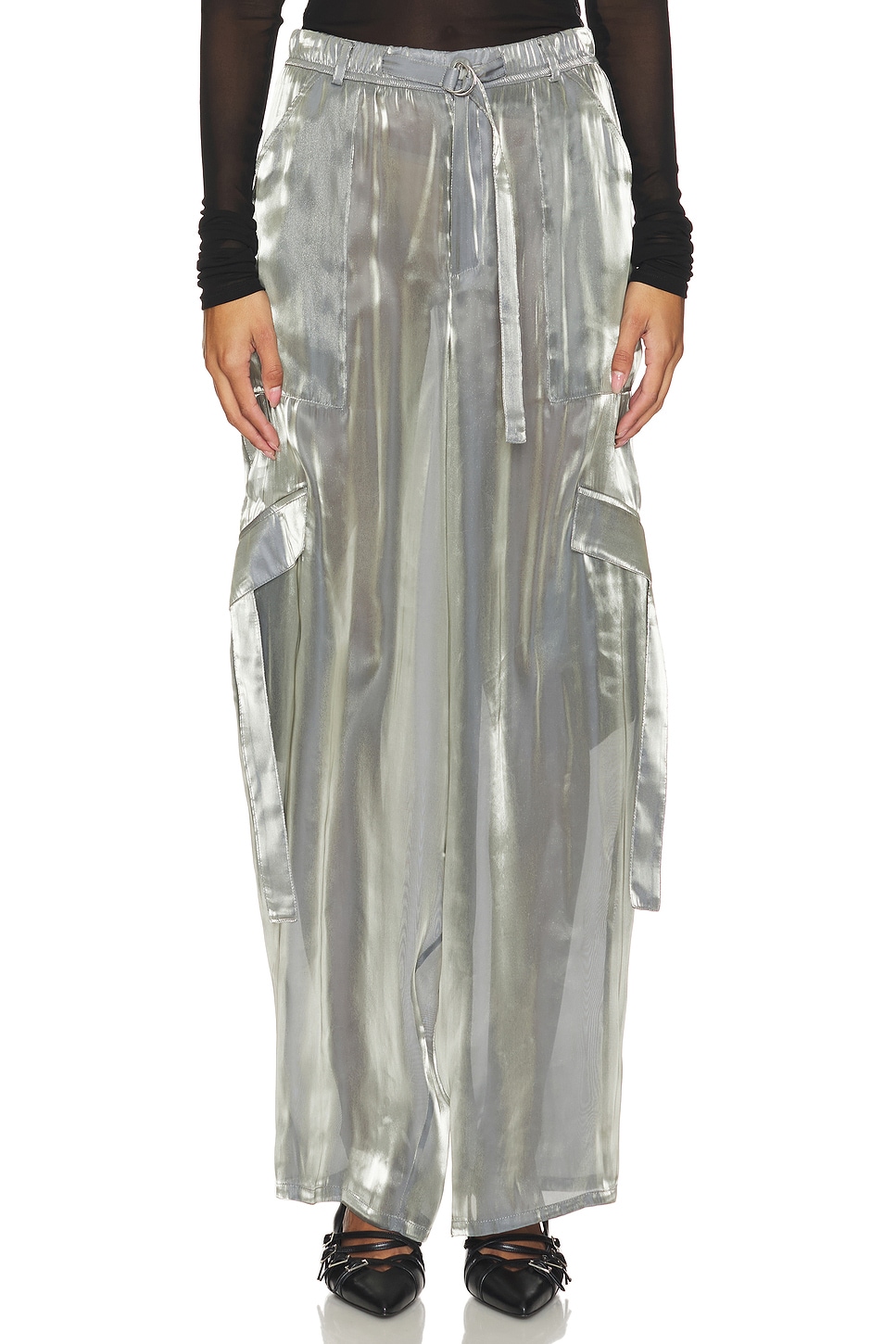 Lapointe Metallic Utility Pant