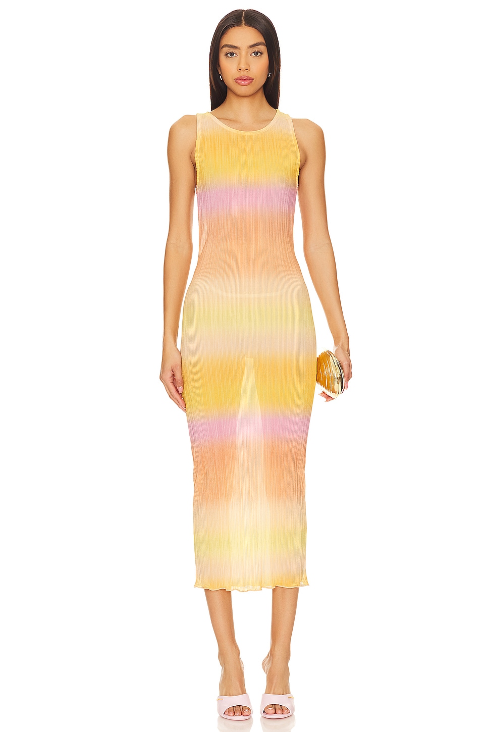 Lovers and Friends Giada Sheer Midi Dress