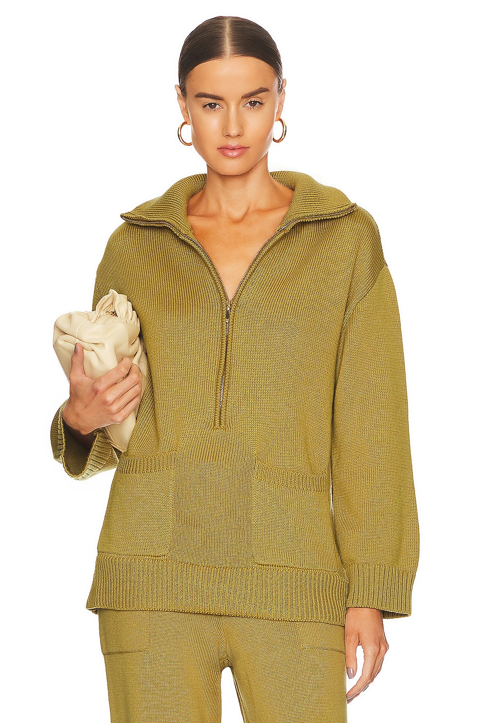 LPA Domani Oversized Half Zip Sweater