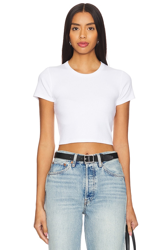 LESET Kelly Crop Slim Fit Tee