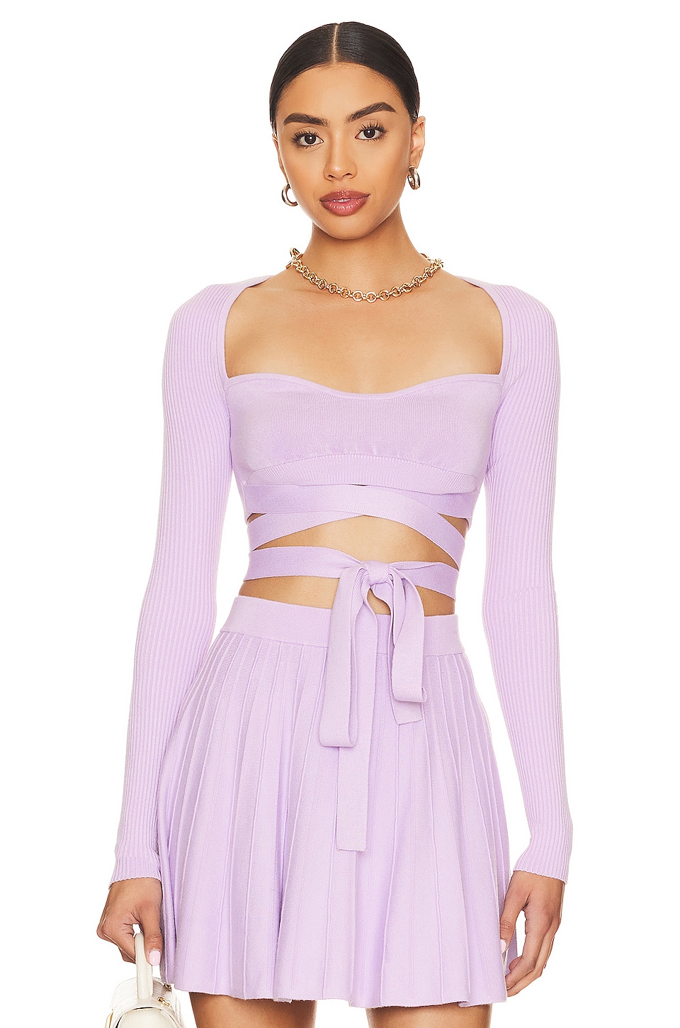 MAJORELLE Betiana Tie Knit Top