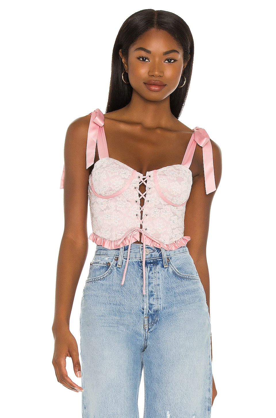 MAJORELLE Lyla Bustier Top