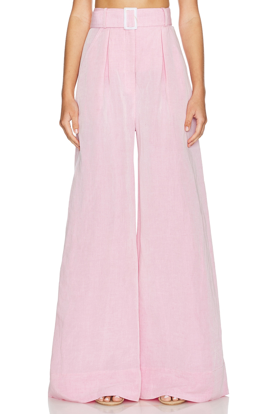 MATTHEW BRUCH Wide Leg Pleated Pant