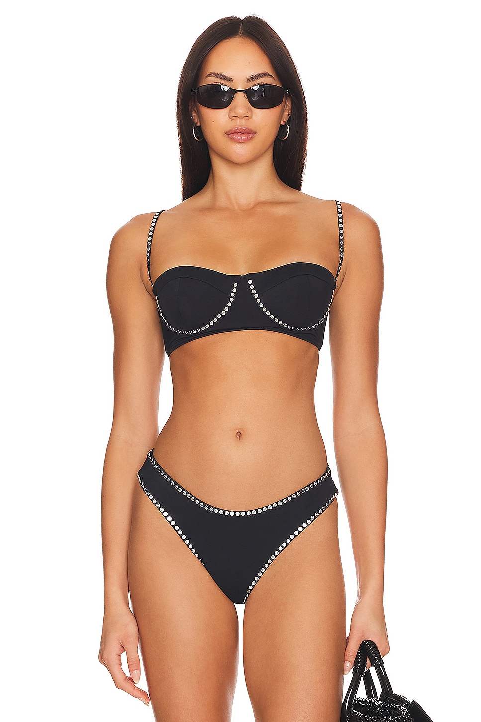 MILLY Cabana Heat Set Bikini Top