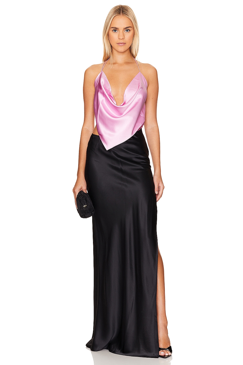 Michael Lo Sordo Iced Bias Slip Dress