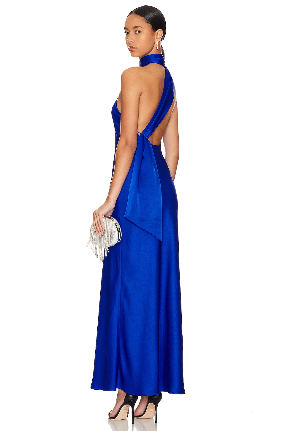 MISHA Alastair Satin Gown