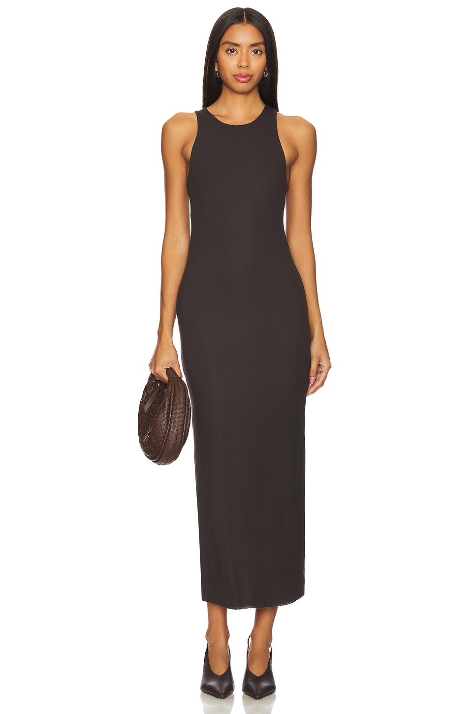 Michael Lauren Porfirio Maxi Racer Tank Dress