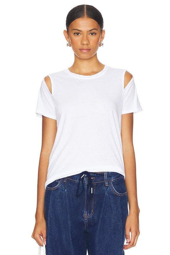 Michael Lauren Maximillian Shoulder Split Tee