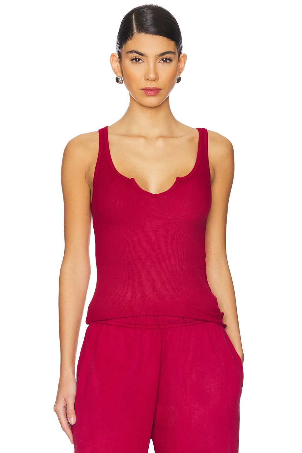 Michael Lauren Murphy Tank With Open Slit Front