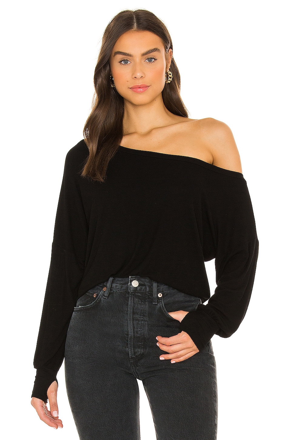 Michael Lauren Kristopher Open Shoulder Top