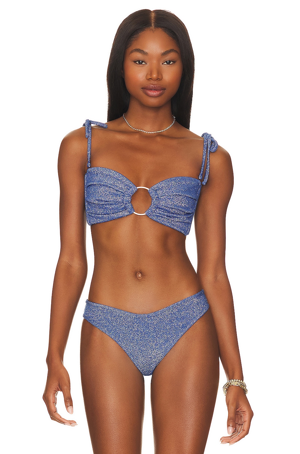 Montce Swim Tori Ties Bandeau Bikini Top